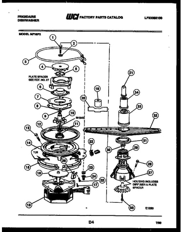 Motor pump parts