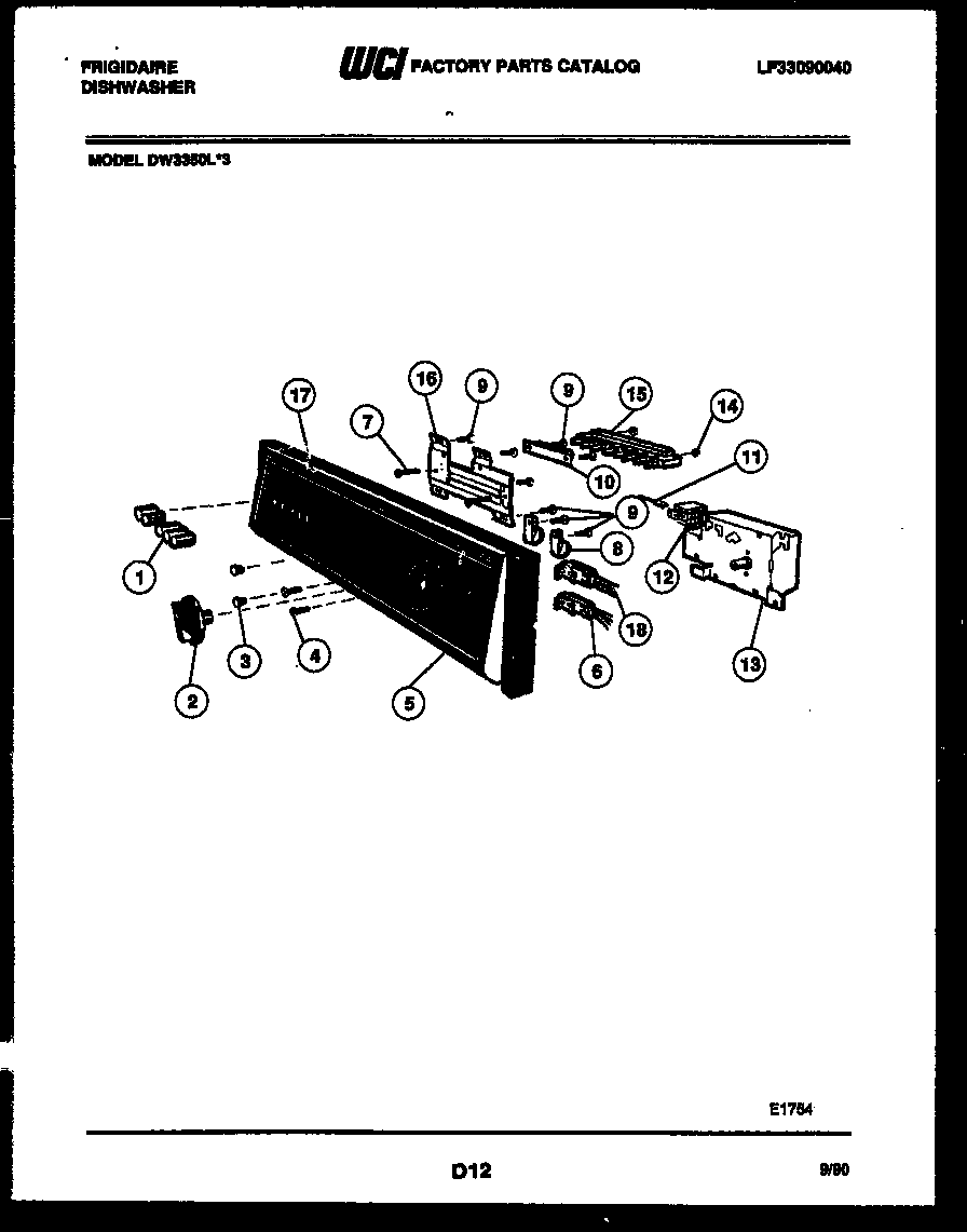 Console and control parts