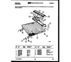 Frigidaire DW3350LW3 top and miscellaneous parts diagram