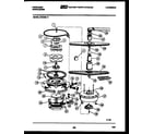 Frigidaire DW3350LW3 motor pump parts diagram