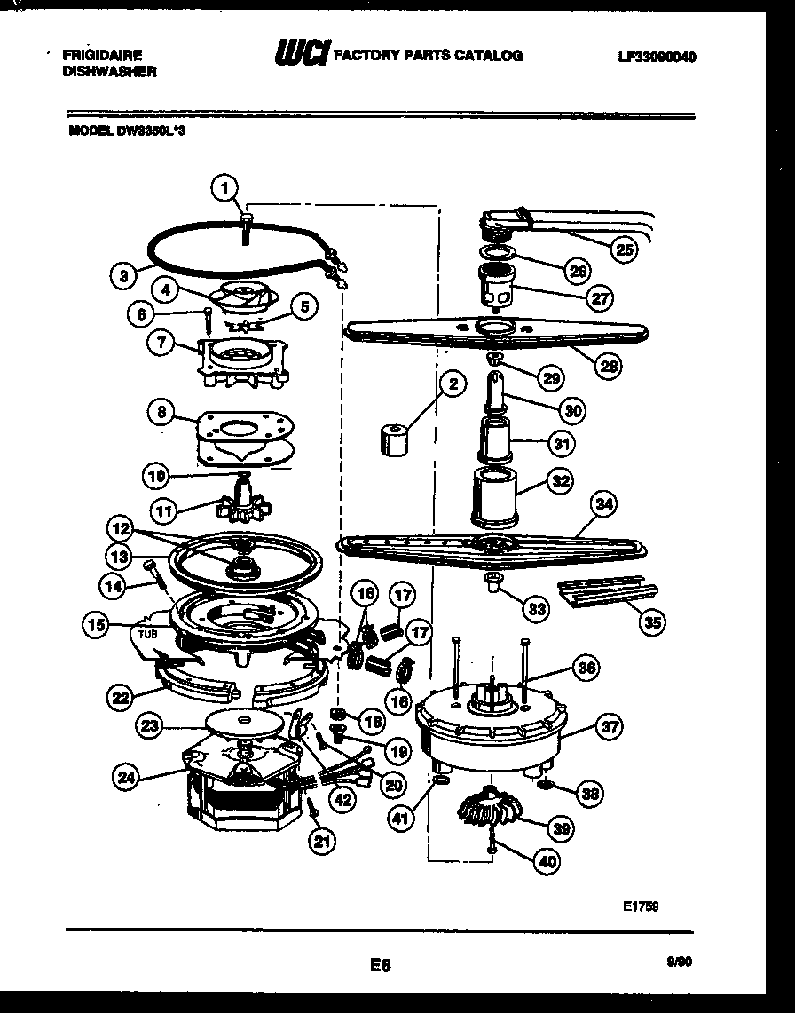 Motor pump parts