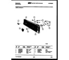 Frigidaire DW1050LW3 console and control parts diagram