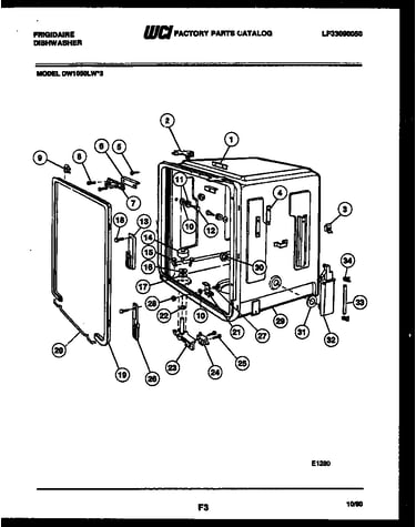 Tub and frame parts