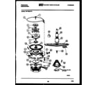 Frigidaire DW1050LW3 motor pump parts diagram