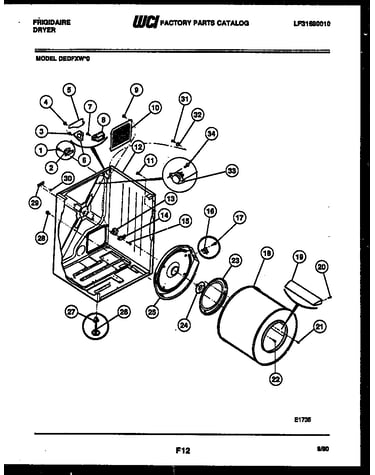 Cabinet and component parts