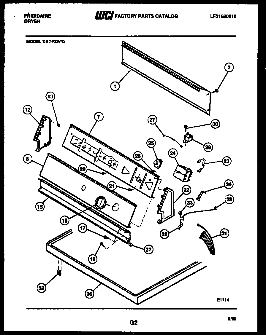 CONSOLE AND CONTROL PARTS