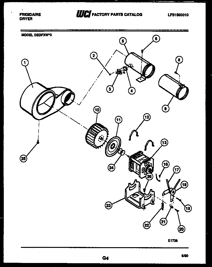 MOTOR AND BLOWER PARTS