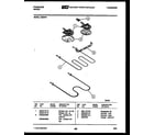 Frigidaire R30NL1 broiler parts diagram