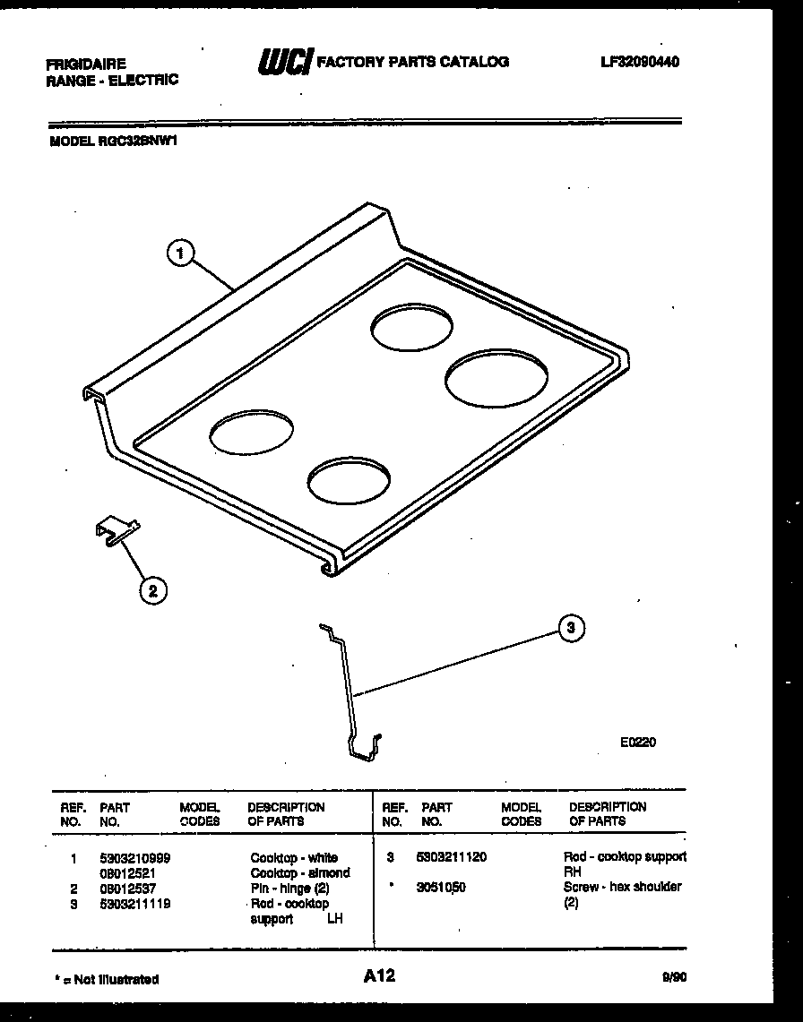 COOKTOP PARTS