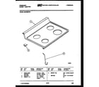 Frigidaire RGC32BNL1 cooktop parts diagram