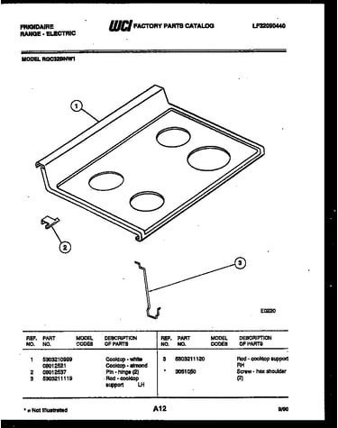 Cooktop parts