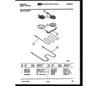 Frigidaire RGC32BNW1 broiler parts diagram