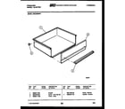 Frigidaire RGC32BNL1 drawer parts diagram