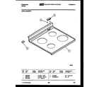 Frigidaire RS33BNW1 cooktop parts diagram