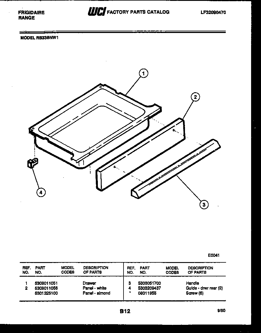 DRAWER PARTS