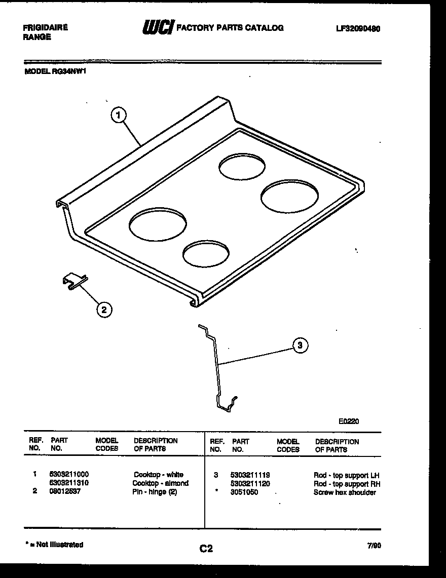 COOKTOP PARTS