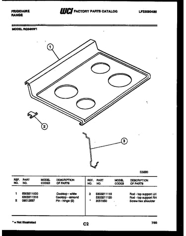 Cooktop parts