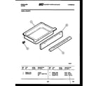 Frigidaire RG34NW1 drawer parts diagram