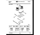 Frigidaire RE32BNL1 broiler parts diagram