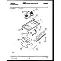 Frigidaire RA30NL1 cooktop and broiler parts diagram