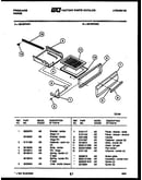 Broiler drawer parts