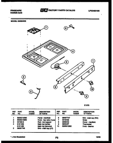 Cooktop parts