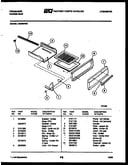 Broiler drawer parts