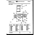 Frigidaire AR14ME5L1 window mounting parts diagram