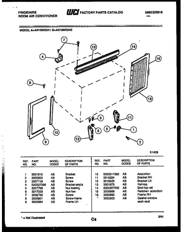 Window mounting parts
