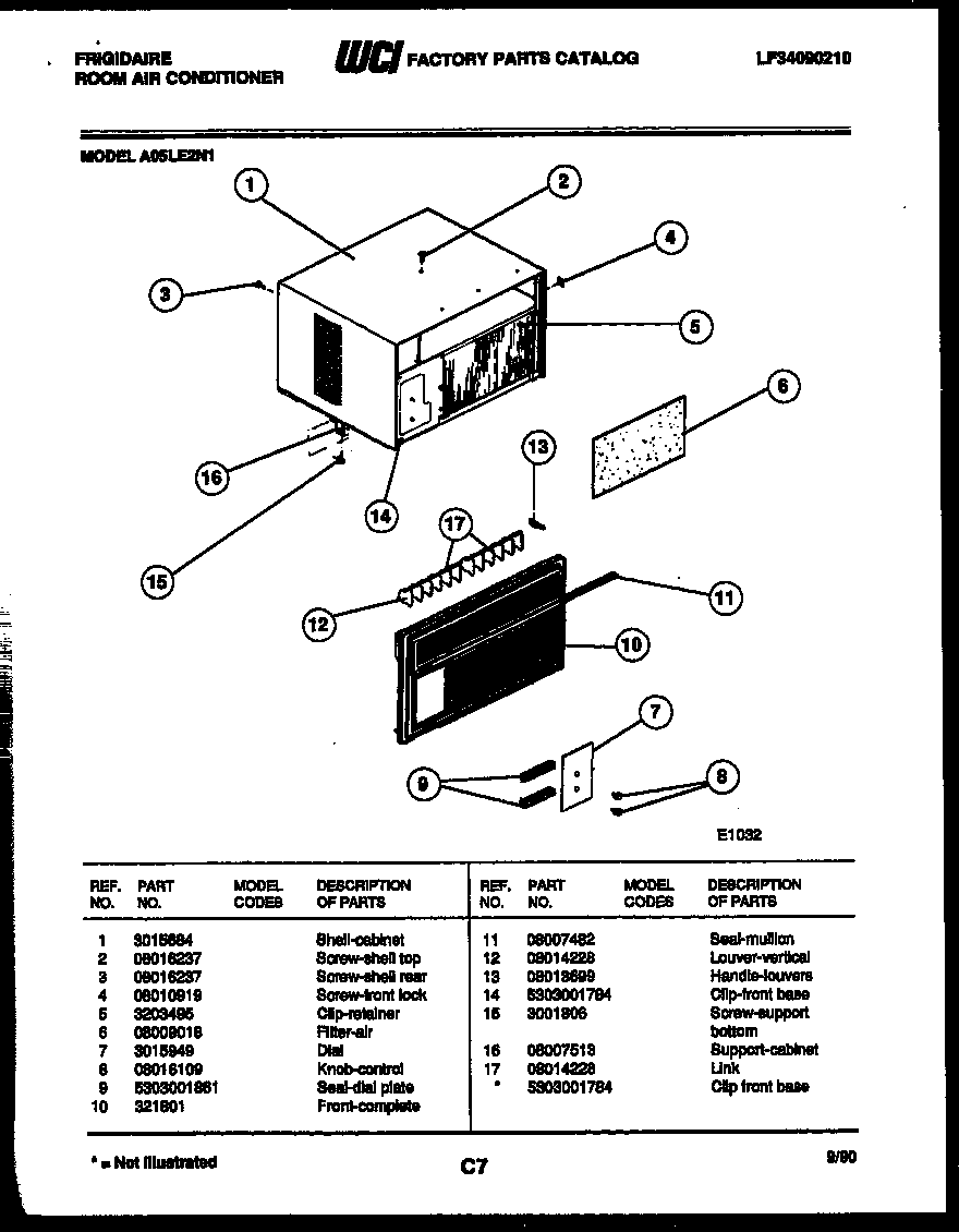 CABINET PARTS