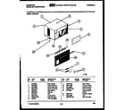 Frigidaire A05LE2N1 cabinet parts diagram