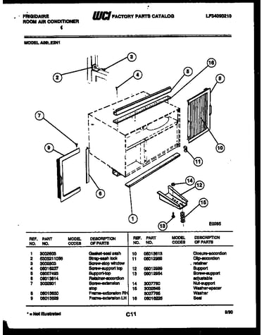 Window mounting parts