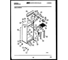 Frigidaire GTN198AH2 cabinet parts diagram