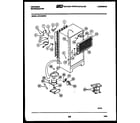 White-Westinghouse GTN198CH2 system and automatic defrost parts diagram