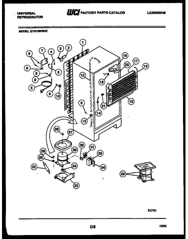 System and automatic defrost parts