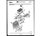 Frigidaire FPD17TFF3 shelves and supports diagram