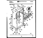 Frigidaire FPCE21TNH0 cabinet parts diagram