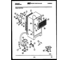 Frigidaire FPCE19TNW0 system and automatic defrost parts diagram