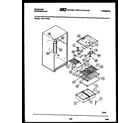 Frigidaire FPI17TFH3 shelves and supports diagram