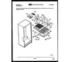 Frigidaire FPI17TFH3 shelves and supports diagram