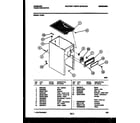 Frigidaire TC3D4 cabinet parts diagram