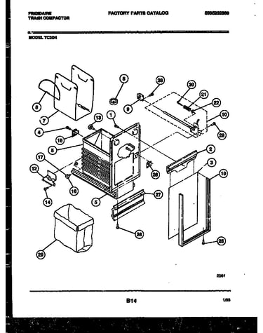 Latch and container parts