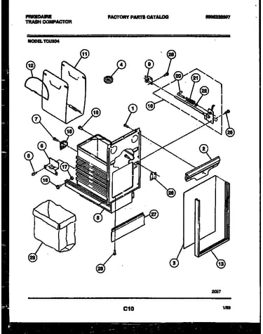 Latch and container parts