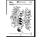 Frigidaire FPZ24VWFW1 shelves and supports diagram