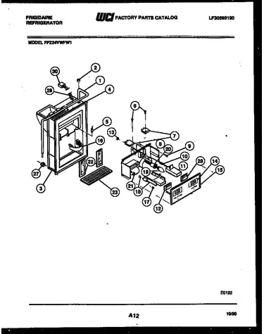 Ice door, dispenser and water tanks