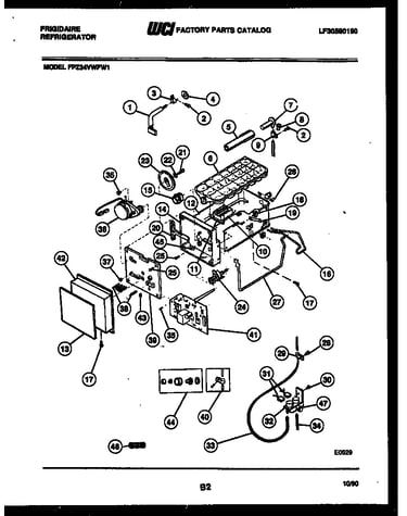Ice maker and installation parts