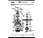 Frigidaire DW1800LW3 motor pump parts diagram