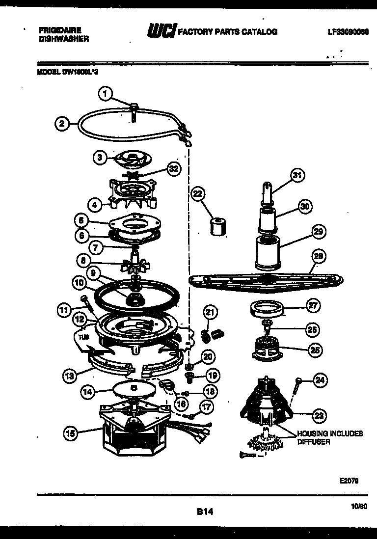 Motor pump parts