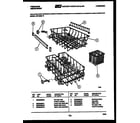 Frigidaire DW1800LW3 racks and trays diagram