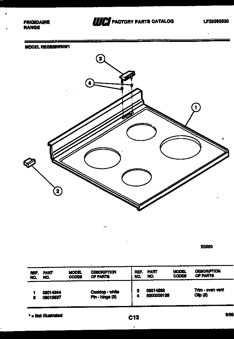 COOKTOP PARTS